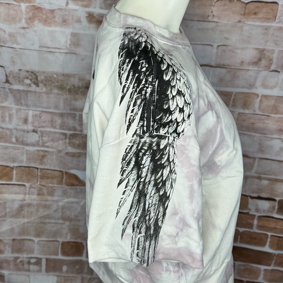 Affliction Women’s Crop Top Tie-Dye Sweatshirt -Size: Large -NWT - Picture 5 of 14